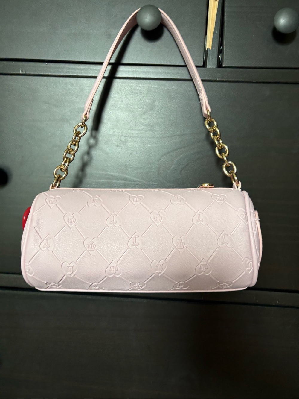 Juicy Soft Pink Quilted Mini Shoulder Bag with Chain Strap